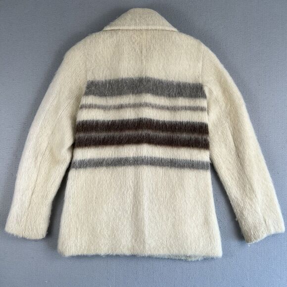 Vintage Caldwell Tip Top Sweater Womens XL Striped Full Zip Wool Long Sleeve - Picture 10 of 12